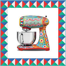 A brighter shade of yellow lends cheery appeal and looks fabulous with the orange dutch oven. Dolce Gabbana S Kitchen Appliances Now Come In Even More Colors And Patterns Vogue