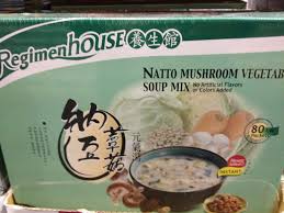 regimenhouse natto soup納豆蕈菇元氣湯 80包 每包20公克 無添加人工香料 色素 可煮鹹粥 蛋花湯 熱水沖泡即可 現售 749 soup mixes flavors natto