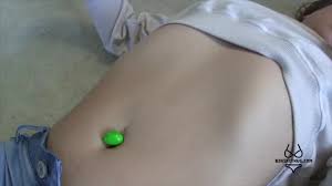 Green M & M Belly Button Fetish