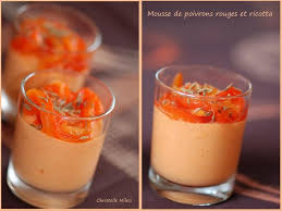 Recette De Mousse De Poivrons Rouges Et Ricotta Recette Recettes De Mousse Recette Recette Facile