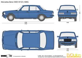 Mercedes Benz 230e W123 Vector Drawing Benz Mercedes Benz Mercedes