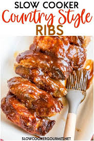 When You Don T Want To Grill Try The Next Best Thing Slow Cooker Country Style Ribs Are Slow Cooker Ribs Slow Cooker Ribs Recipe Boneless Pork Ribs Crockpot