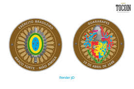Entre e conheça as nossas incriveis ofertas. Moeda Militar Exercito Brasileiro Tocoin Moedas Olimpicas Medalhas Moedas