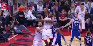 You can see both of those facts — but particularly the latter — in this impressive clip of him catching a ball he just dunked by palming it Kawhi Leonard Dunks On Joel Embiid 76ers And Continues To Dominate
