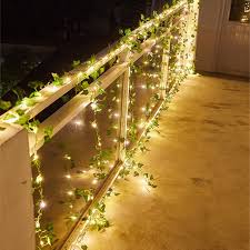 Simple to use and install. 2m Ivy Leaves Garland With Led Copper Wire Fairy String Lights Terrace Balcony Garden Fence Wedding Decors Christmas Garland Super Sale F2a6f4 Goteborgsaventyrscenter