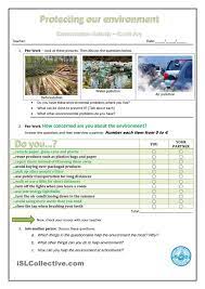 Earth Day Conversation Sheet Teaching Jobs Environmental Problem Environmental Education