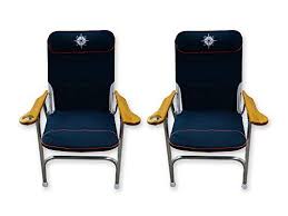 Premium Aluminum Deck Chairs With Cup Holder Aluminum Folding White Beach Chair Marine Grade Blue Navy Set Of Aluminum Decking Deck Chairs Camping Furniture