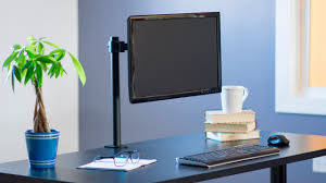 Stand V001 Single Monitor Desk Mount By Vivo In 2020 Diy Computer Desk Computer Desk Portable Computer Desk