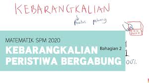 Matematik tingkatan 3 spesifikasi kurikulum matematik tingkatan 3 ini ialah terjemahan yang sah daripada. Bab 9 Matematik Tingkatan 4 Kebarangkalian Peristiwa Bergabung Bhg 2 Kssm Youtube