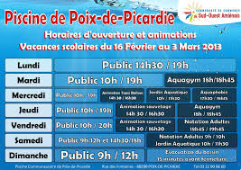 Calameo Piscine Communautaire De Poix De Picardie Planning Des Vacances De Fevrier