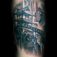 If you prefer a more minimalistic japanese tattoo design, you can opt for the bamboo tattoo. 50 Japanese Temple Tattoo Designs For Men Buddhist Ink Ideas