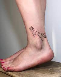 Little Fox Tattoo On The Left Ankle Fox Tattoo Ankle Tattoo Small Tattoos