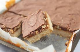 Chocolate Toffee And Peanut Squares Recipe Tray Bake Recipes Tray Bakes Peanut Squares Recipe