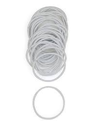 Velvet is a soft, lightweight material that allows the tie to slide right over each hair shaft, thus preventing damage. Heliums Pure White Thin 2mm Hair Elastics Color Match Hair Ties For F Ninthavenue Europe