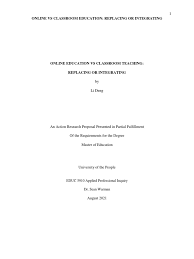 EDUC 5910 Written Assignment Unit 8