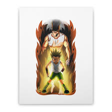 Gon transformation manga panel : Gon Transformation Stretched Canvas Lucas Brenner S Artist Shop