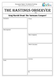 Newspaper Report The Battle Of Hastings Report Writing By Urbrainy Com
