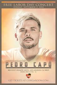 Conga Room Presents Pedro Capo Tickets Conga Room Los Angeles Ca September 2 2018 Pedro capó picked up the guitar at an early age and quickly. conga room presents pedro capo