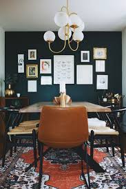 I Wanted This Place To Be Warm And Inviting But Still Eclectic And Unique With Some Character Photo Eclectic Dining Room Green Dining Room Dark Dining Room