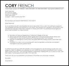 You need an architect cover letter that's as sturdy as bedrock and stands out from the others like a flagpole from a bay window. Architectural Assistant Cover Letter Sample Cover Letter Templates Examples