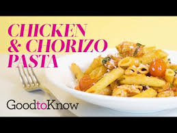 Stir occasionally and add a splash of water, if needed (see pro tip). Chicken And Chorizo Pasta Recipe Goodtoknow Youtube