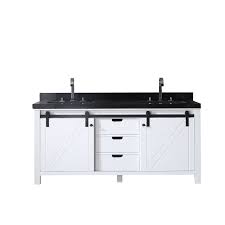 Other dark granites can have almost blue or purple veining and iridescent flecks that add movement. Eviva Dallas 72 In White Bathroom Vanity With Absolute Black Granite Countertop Decors Us