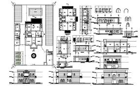 A section view is different than an elevation. Villa Plan With Elevation And Section In Dwg File In 2021 Villa Plan House Layout Plans Building Design