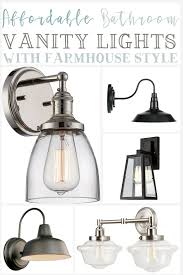 Affordable Farmhouse Bathroom Vanity Lighting The Weathered Fox