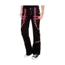 Amazon Com Tripp Black And Pink Plaid Chain Pants Clothing 60 Liked On Polyvore Featuring Pants Bottoms Jeans Tartan P Chain Pants Pants Tartan Pants