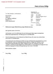 Wenn sie die neue miete bezahlen, wird ihr vermieter in der regel in der lage sein, dies als annahme des neuen preises zu behandeln und sie werden nicht in der lage sein, ihn anzufechten. Bestform24