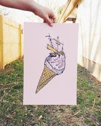 Ice Cream Storm Poster sold by subtle takeover on Storenvy