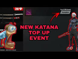 Free fire generator and free fire hack is the only way to get unlimited free diamonds. Awesome Katana Top Up Event Omg Garena Free Fire New Dimonds Trick Free Dimaonds No Hack Neon Youtube
