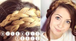 How To Achieve A Milkmaid Braid Up Do This Was Really Highly Requested After My Video With Marcus Click Thumbs Up If I Hair Styles Easy Hairstyles Zoella Hair