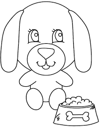 Dog Coloring Pages For Kids Preschool And Kindergarten Dog Coloring Page Animal Coloring Pages Food Coloring Pages