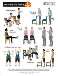 Image Result For Pdf Printable For Seniors Chair Exercises Senior Fitness Chair Exercises How To Stay Healthy