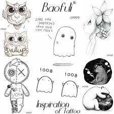 Hãy cùng trải nghiệm với tattoo tân bình. Baofuli Boys Girls Birthday Gift Cute Ghost Tattoo Black Waterproof Temporary Transferable Tattoo Diy Arms Legs Tatoos Stickers Temporary Tattoos Aliexpress
