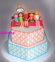 Birthday Cake For Grandma And Grandpa Six Grandchildren Cake For Grandma And Grandpa S 50th Wedding Anniversary Grandma Birthday Cakes Grandchildren Grandma Birthday
