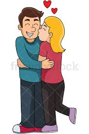 Cartoon Man And Woman In Love Vector Clipart Friendlystock Cartoon Man Couples In Love Cartoon