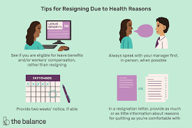 Resignation Letter Examples Due To Health Issues
