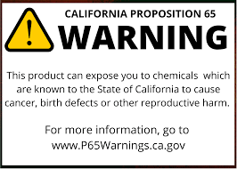 In 1986, california voters approved the safe drinking water and toxic enforcement act of 1986 more commonly known as proposition 65. Prop 65 Warnings