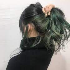 Apakah warna hijau sebagai ombre pada rambut hitam? Chaoben 01 Ash Green Hair Color Cream Cat Rambut Hijau Abu Shopee Indonesia