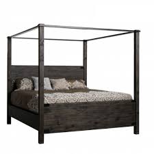 Made of rubberwood and engineered wood. Abington Canopy Bed Jerome S Furniture
