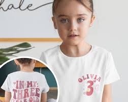 Buy Three Scoops of Fun Girls 3rd Ice Cream Birthday Shirt