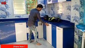 Enjoy free shipping & browse our great selection of kitchen fixtures, kitchen & dining furniture, kitchen islands & serving carts and more! Beautiful Modular Kitchen Part 2 And Blue White Youtube