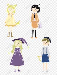 Just import your png image in the editor on the left and you. Gratis Karakter Kartun Imut Dari Berbagai Profesi Png Psd Unduhan Gambar Ukuran 2048 2738px Id 832300291 Lovepik