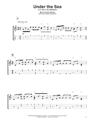 Under The Sea From The Little Mermaid Other Sheet Music By Alan Menken Howard Ashman