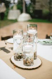 Wonderful Pic Floating Candles Lake Tips Goruntuler Ile Rustik Dugun Dekorasyonlari Dugun Masasi Kavanozda Mumlar