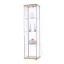 M - Ikea Detolf Glass Curio Display Cabinet Black, Light