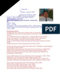 Wakil kepala sekolah a.n dedi purnama, s.pd pangkat penata golongan iii/c. Profil Diri Contoh