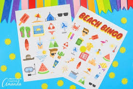 Play bingo for a chance to collect board pieces and complete puzzles to earn free credits! Beach Bingo Crafts By Amanda